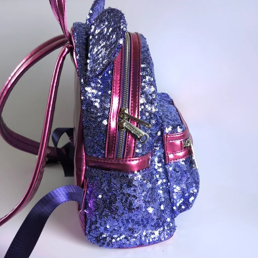 Disney Parks Loungefly Purple Potion Sequin Mini Backpack - Picture 5 of 16